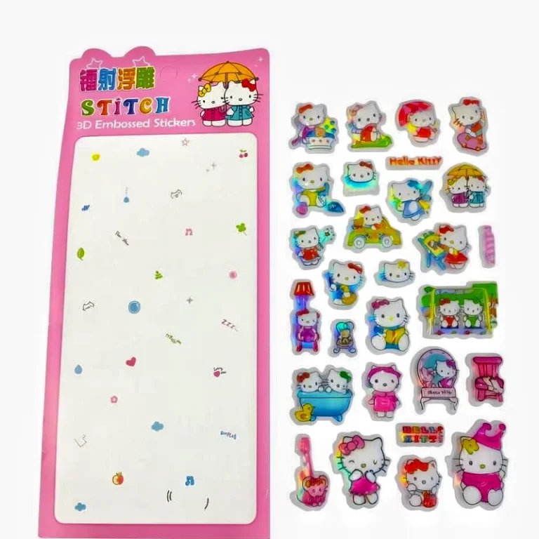 Hello Kitty Hologram Embossed Stickers