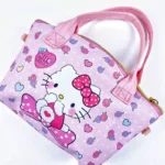 Hello Kitty PU Leather Handbag with Crossbody Strap