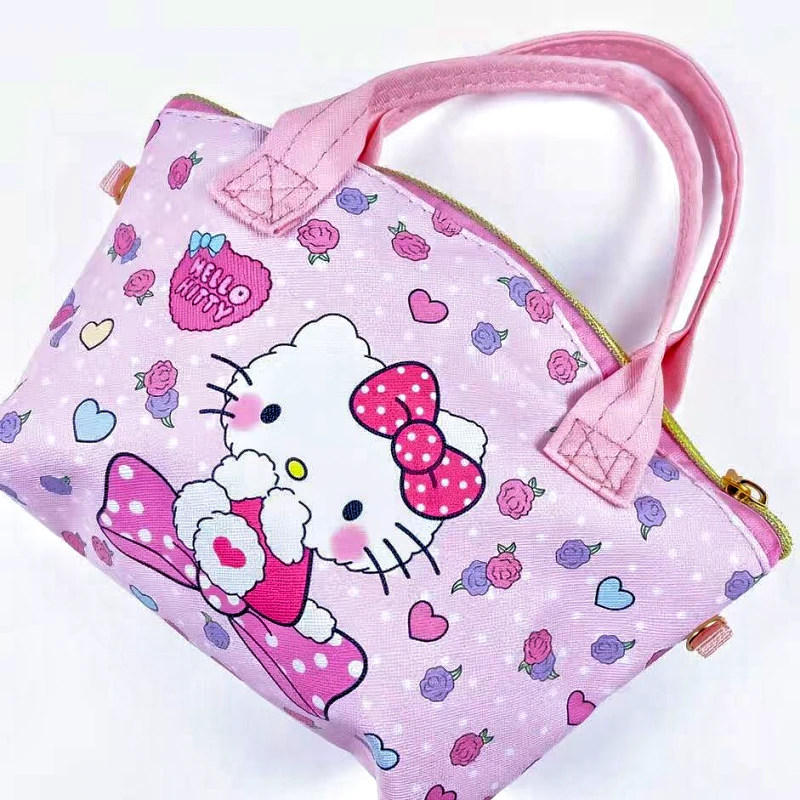 Hello Kitty PU Leather Handbag with Crossbody Strap Hello Kitty PU Leather Handbag with Crossbody Strap