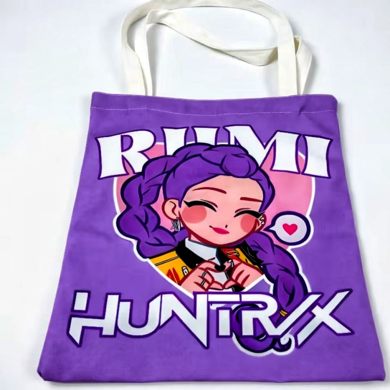 K-pop Theme Polyester Canvas Tote Bag-1 K-pop Theme Polyester Canvas Tote Bag-1