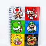 Mario Theme Hardcover Spiral Notebook-1