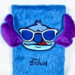 Stitch Plush Grid Notebook