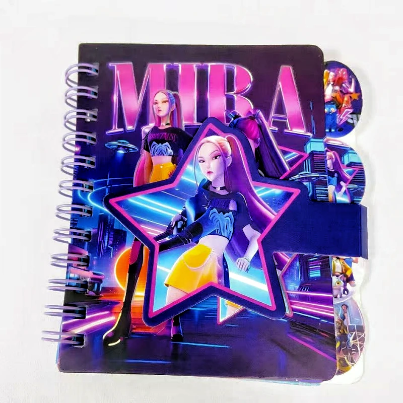 k-pop Spiral Notebook with Index Dividers k-pop Spiral Notebook with Index Dividers