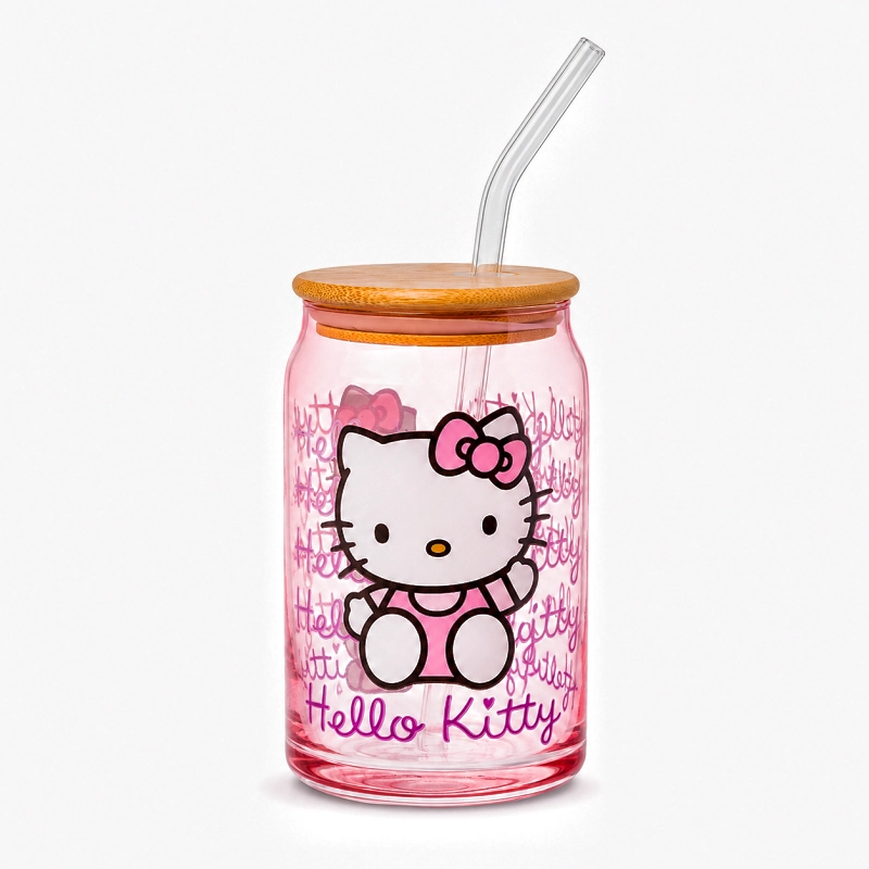 Sanrio Hello Kitty Glass Tumbler Sanrio Hello Kitty Glass Tumbler